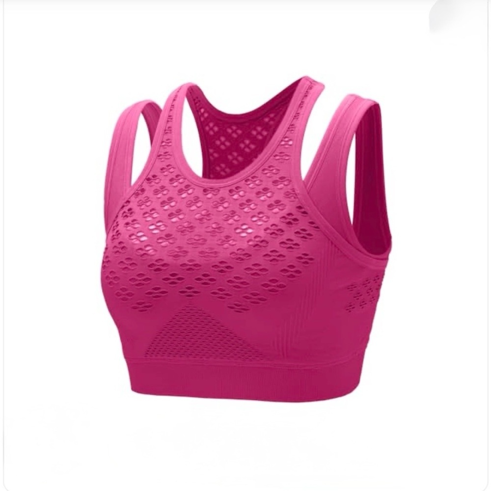 Amazon Women's High Impact Sports Top - Racerback, Breathable - New size M - Picture 2 of 6